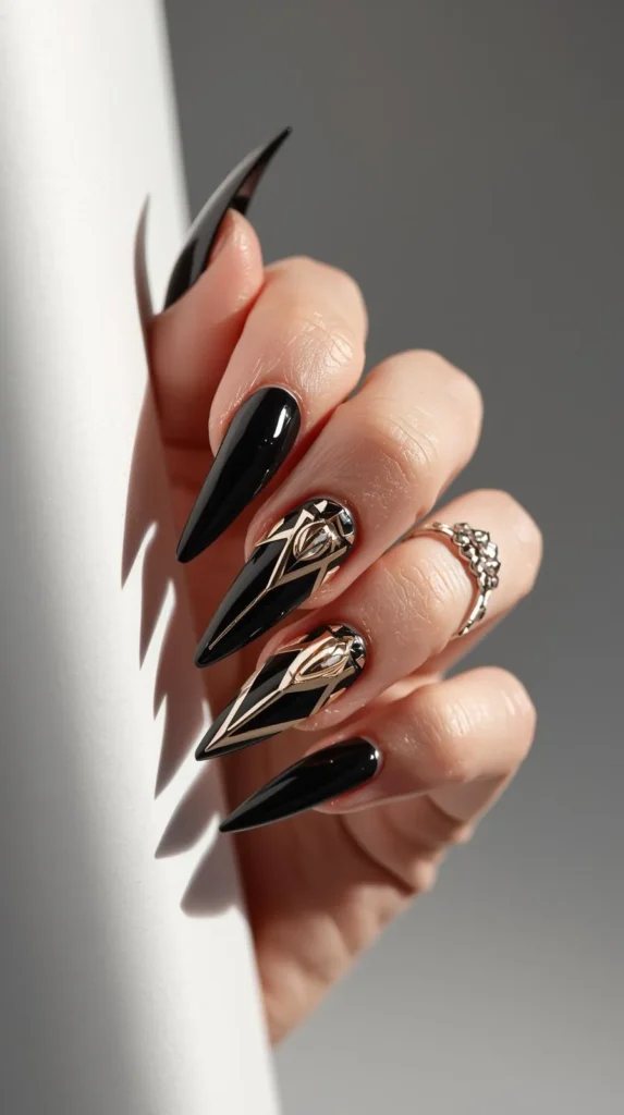 Neo-Deco nail trends 2026